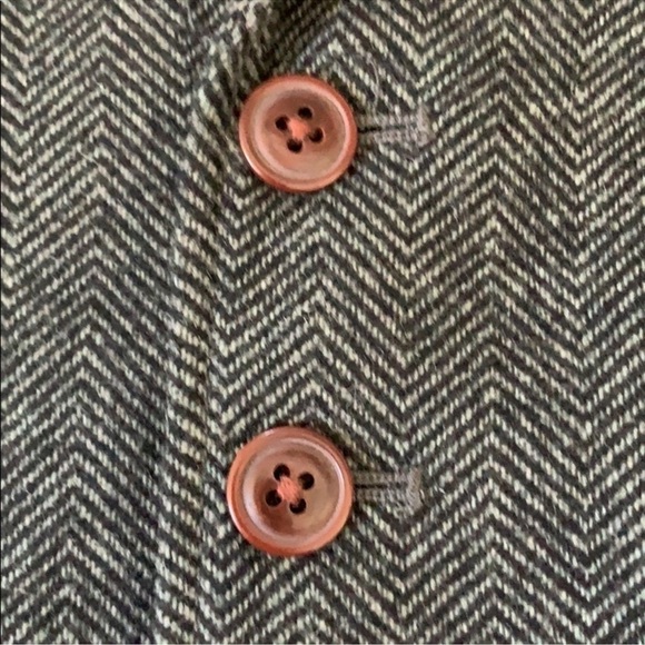 TOMMY HILFIGER HERRINGBONE NOTCHED WOOL BLEND VEST SIZE SMALL - Picture 6 of 16